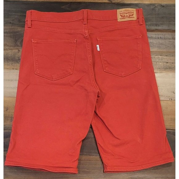 Levi's Pants - NWOT Levis Women's Red denim Stretch Shorts 30" Waist, 11" inseam, Mid rise
